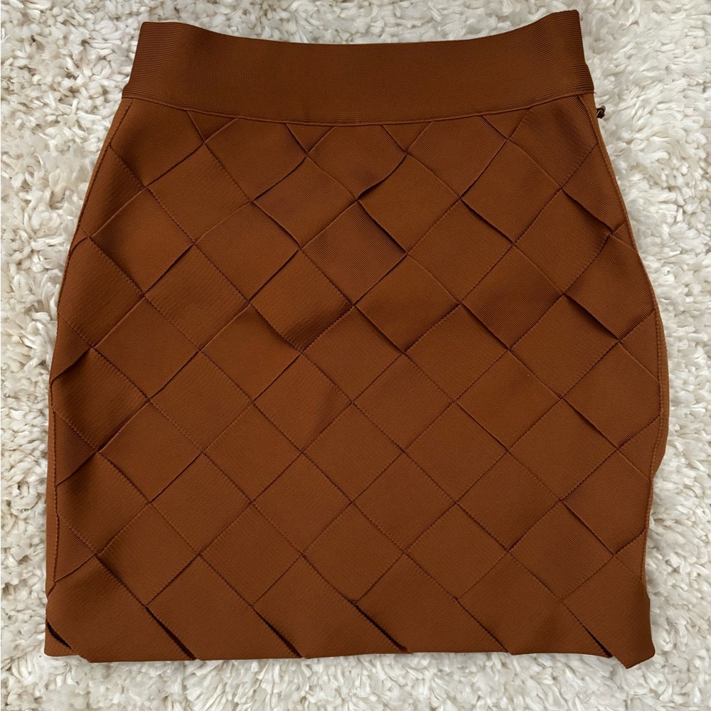 Herve Leger Basket Weave Skirt - NWOT
